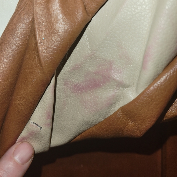 Guess Cream & Camel Patchwork Design Bag - Picture 7 of 14